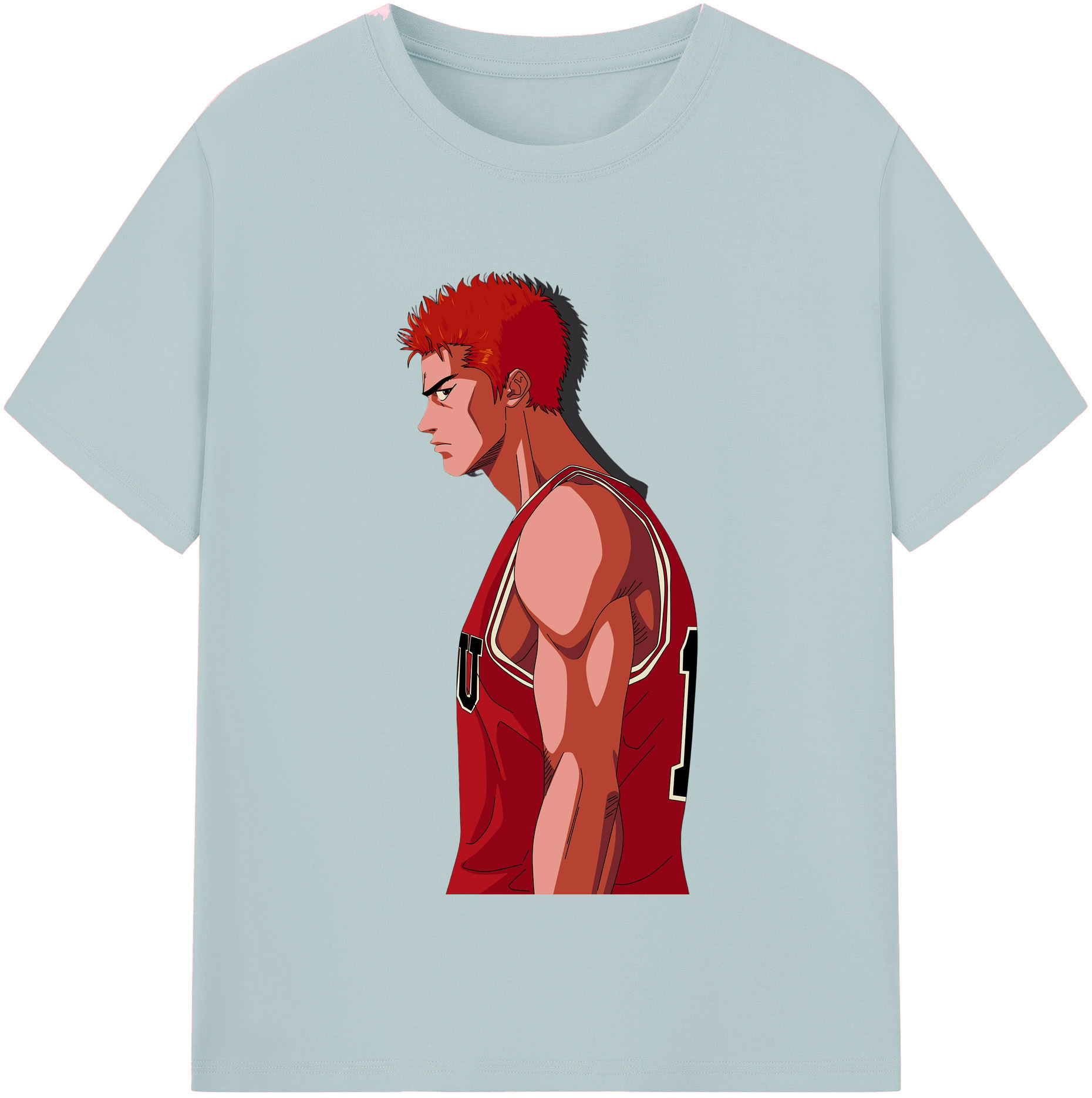 SLAM DUNK／スラムダンク 綿100％半袖Tシャツ（フロントプリント）